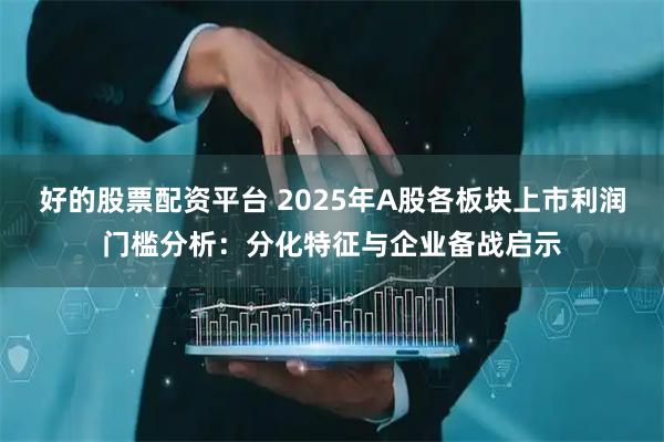 好的股票配资平台 2025年A股各板块上市利润门槛分析：分化特征与企业备战启示