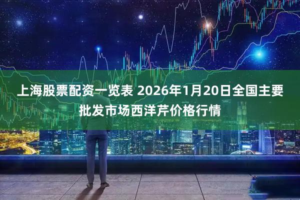 上海股票配资一览表 2026年1月20日全国主要批发市场西洋芹价格行情