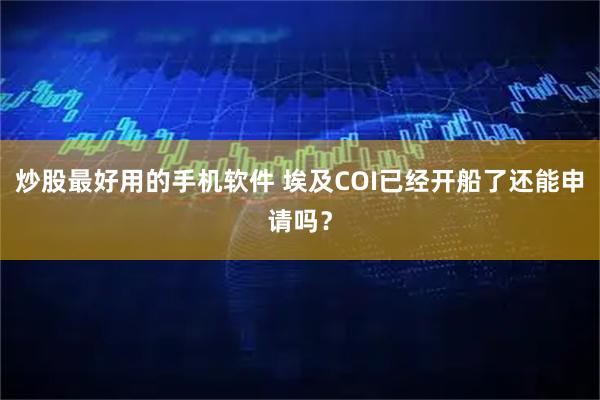 炒股最好用的手机软件 埃及COI已经开船了还能申请吗？